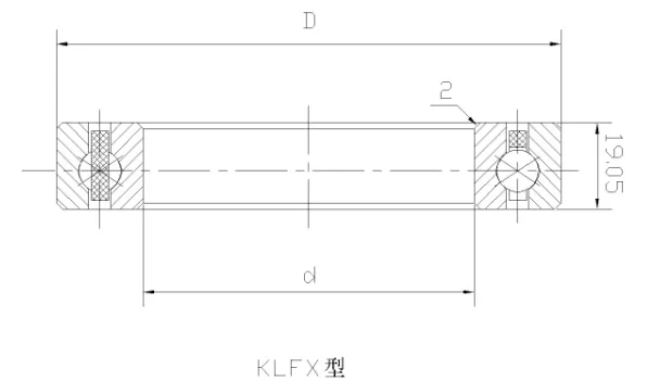 KLFX四点接触球等截面薄壁轴承